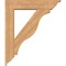 Ekena Millwork Funston Traditional Smooth Bracket w/ Offset Brace, Western Red Cedar, 7 1/2"W x 34"D x 40"H BKT0806X34X40FST01SWR - alternate 2